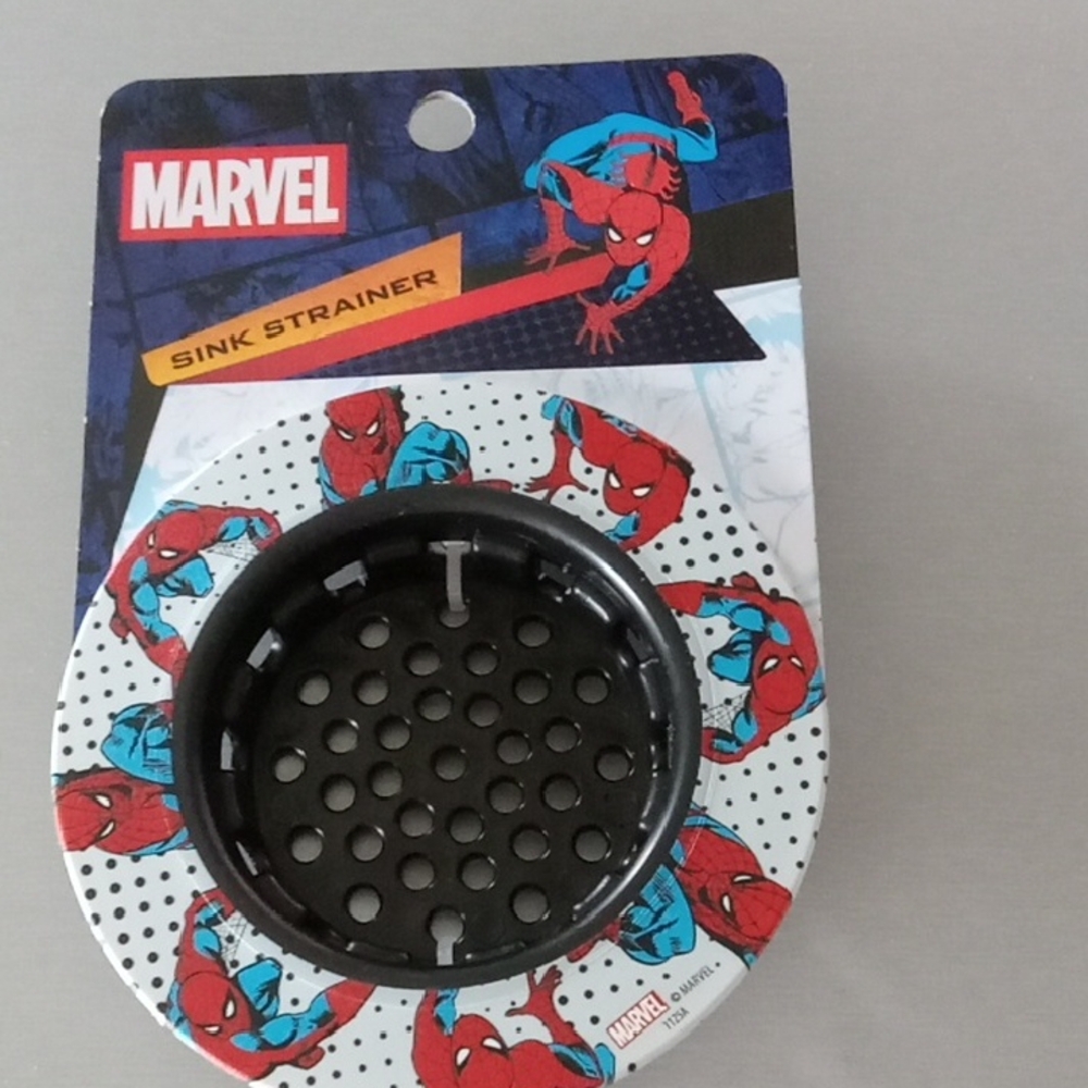 Marvel Spider-Man Sink Strainer - Red, Blue & Black